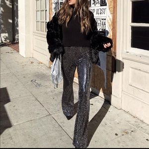 Shopstarlow sequin bell bottom pants